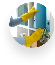 Illustrativ detalj av städning
